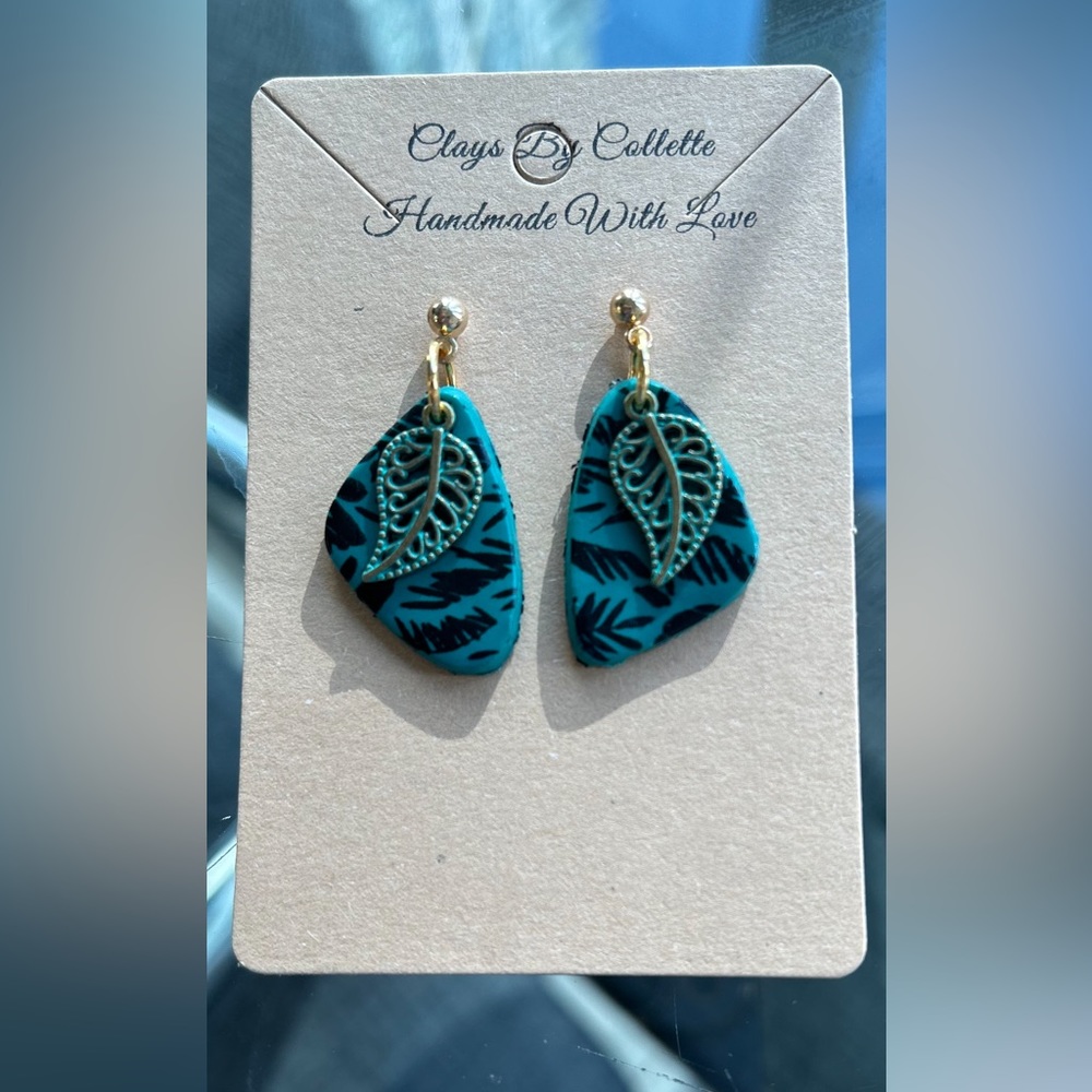 Handmade polymer clay earrings